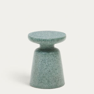 Mesa auxiliar exterior Mesquida de terrazo verde Ø 39 cm