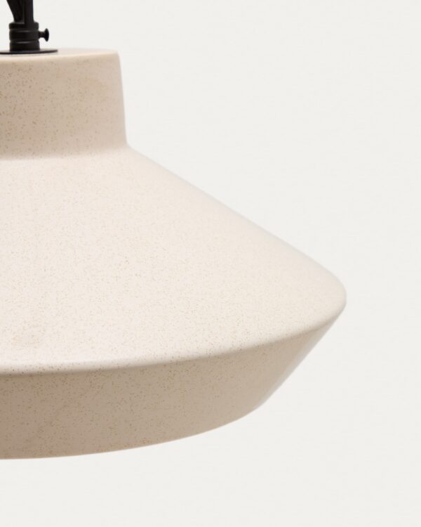 Lámpara de techo Portol de cerámica beige