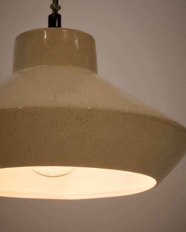 Lámpara de techo Portol de cerámica beige