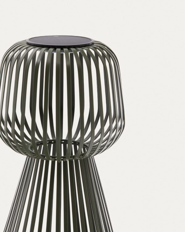 Lámpara de mesa solar Reiba de metal verde