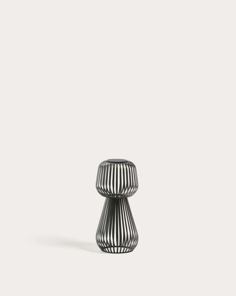 Lámpara de mesa solar Reiba de metal verde