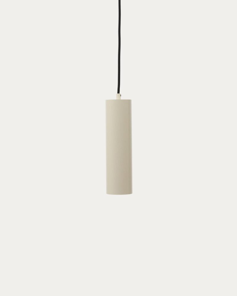 Lámpara de techo Andia de aluminio con acabado pintado beige