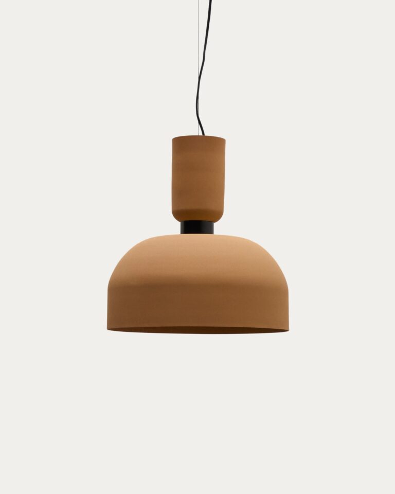 Lámpara de techo Nibla de metal efecto terracota Ø40 cm