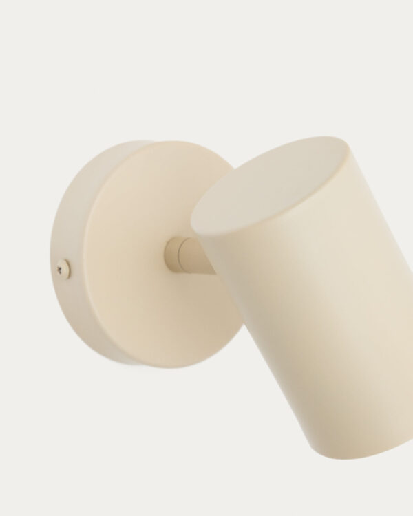 Aplique de pared Manie de metal con acabado texturizado beige