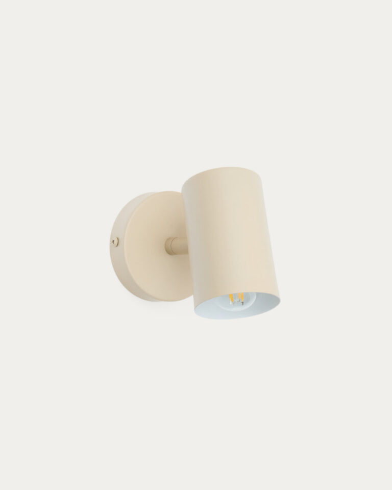 Aplique de pared Manie de metal con acabado texturizado beige
