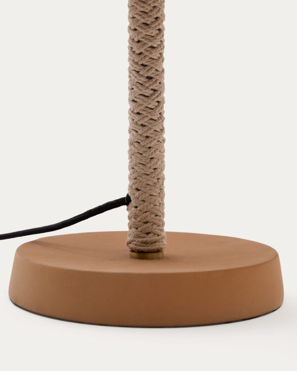 Lámpara de mesa Arinda de terracota