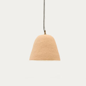 Lámpara de techo Lisora de papel maché beige Ø25 cm
