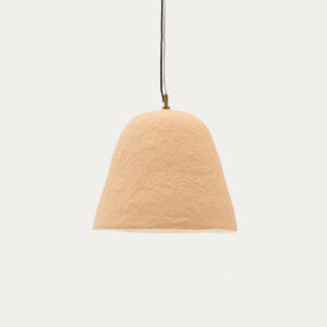 Lámpara de techo Lisora de papel maché beige Ø35 cm