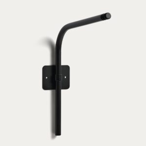 Soporte de pared para lámparas portátiles Nali de metal con acabado pintado negro
