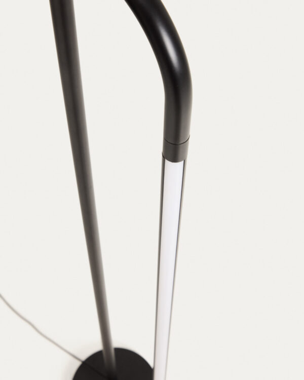 Lámpara de pie Bow de aluminio negro