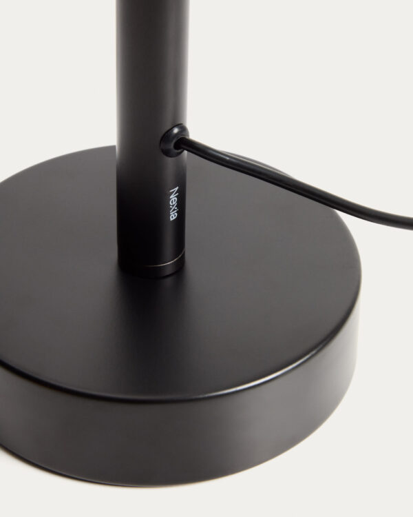 Lámpara de mesa Bow de aluminio negro