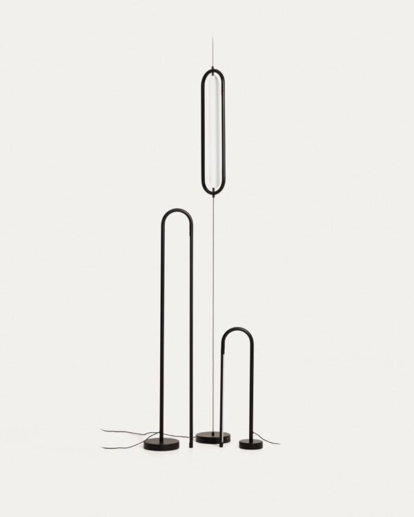 Lámpara de mesa Bow de aluminio negro