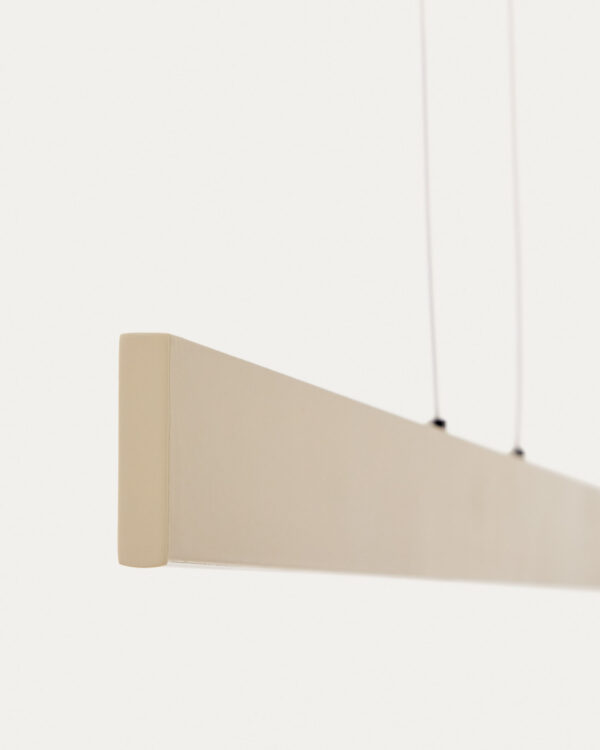Lámpara de techo Boadella de aluminio con acabado pintado beige