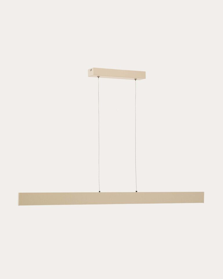 Lámpara de techo Boadella de aluminio con acabado pintado beige