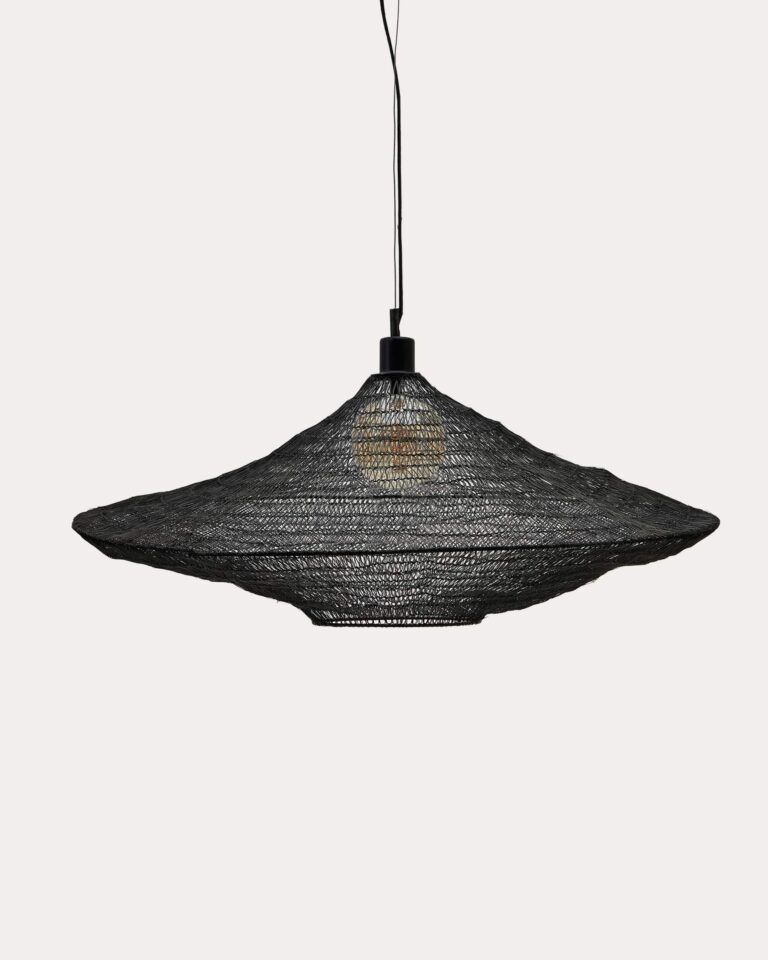 Lámpara de techo Makai de metal con acabado negro Ø 87 cm
