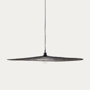 Lámpara de techo Makai de metal con acabado negro Ø 100 cm