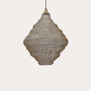 Lámpara de techo Sarraco de metal dorado Ø 48,5 cm