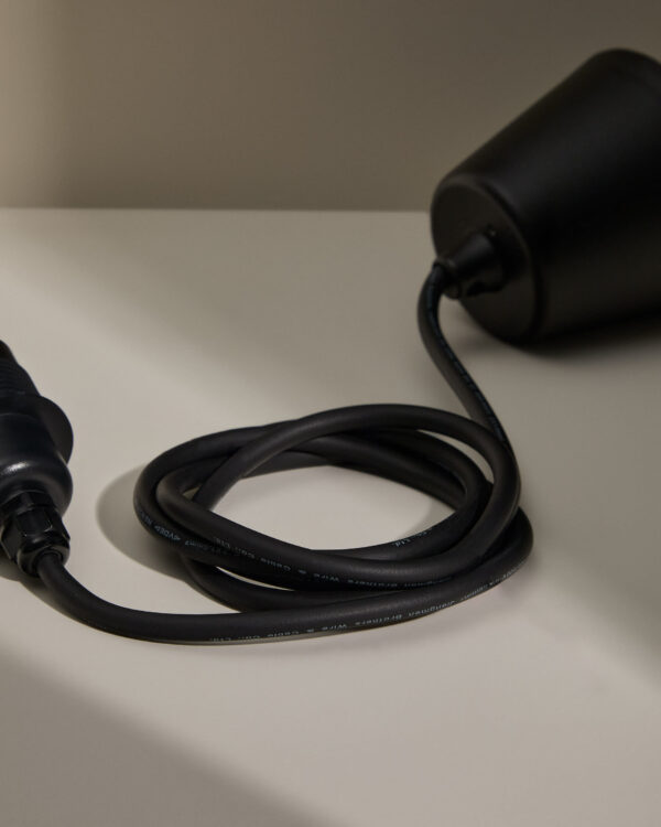 Montura para lámpara de techo de exterior Albir negro