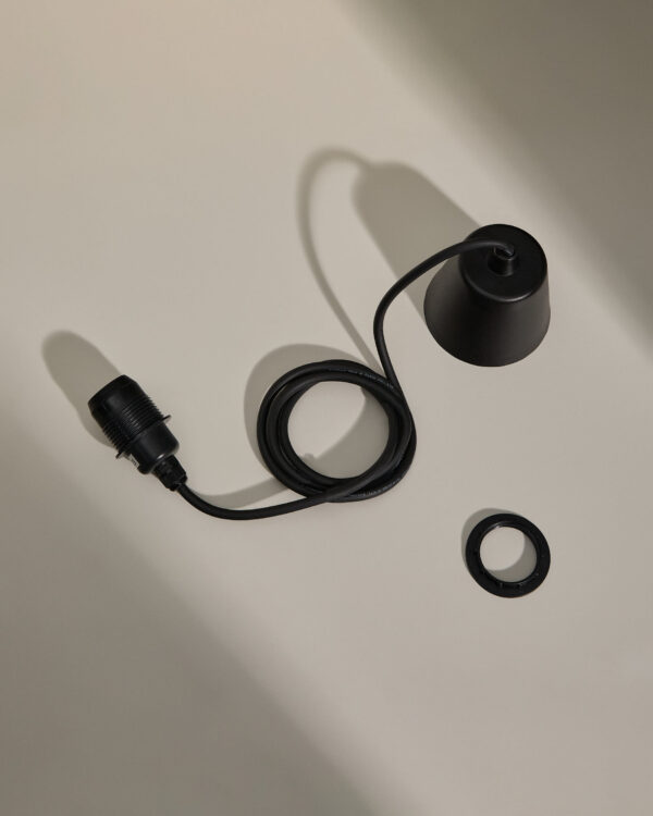 Montura para lámpara de techo de exterior Albir negro