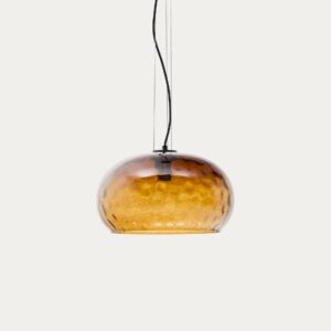 Lámpara de techo Balma de cristal marrón Ø 40 cm