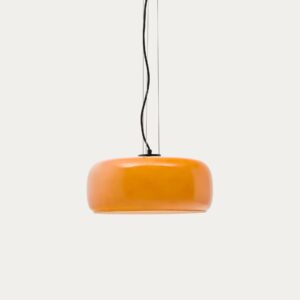 Lámpara de techo Reig de cristal naranja Ø 38 cm