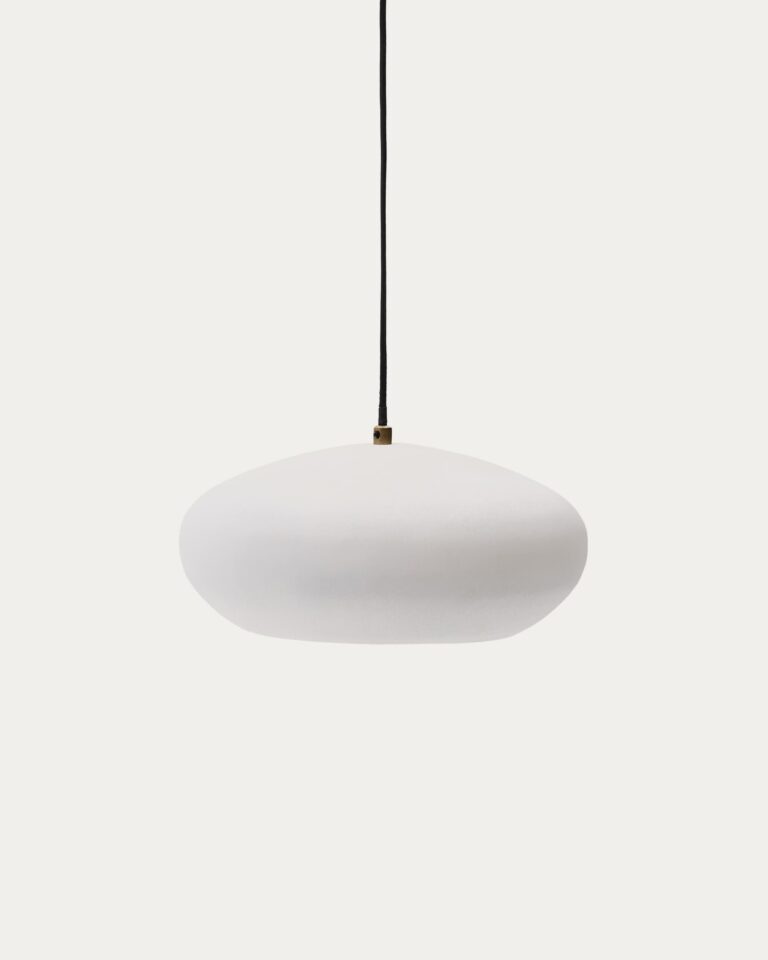 Lámpara de techo Inda de metal con acabado blanco Ø 30 cm