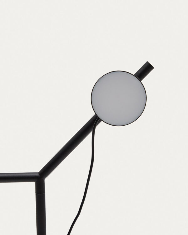 Lámpara de mesa Orey de metal negro con foco multiposición