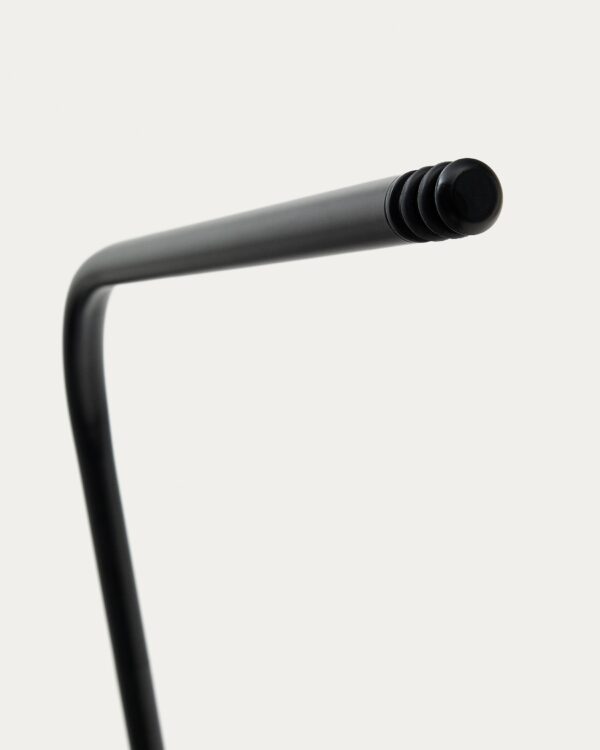 Soporte para lámparas portátiles Nali de metal con acabado pintado negro