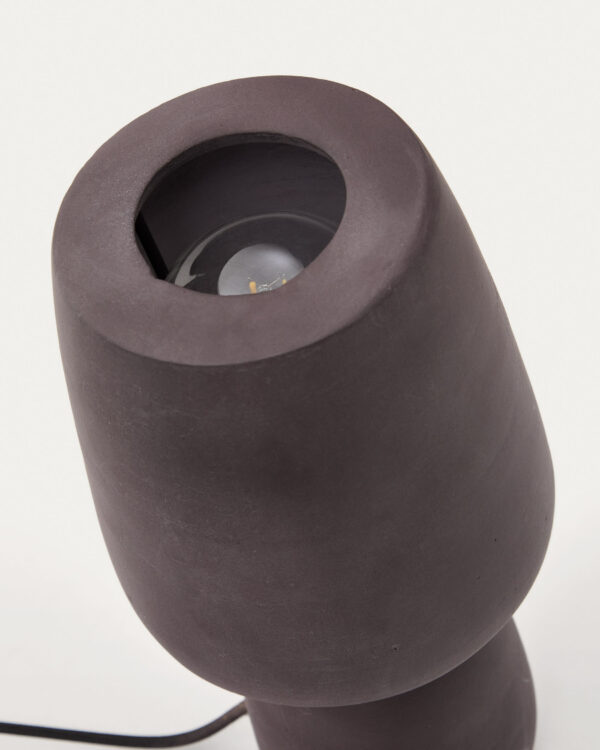 Lámpara de mesa Tandy de terracota marrón