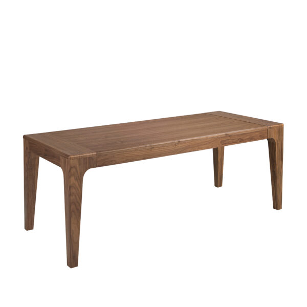Mesa comedor extensible rectangular nogal