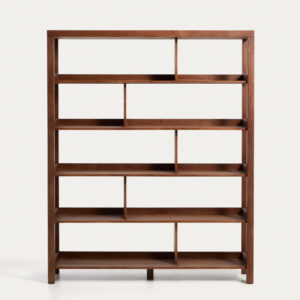 Estantería Norani de madera maciza y chapa de acacia 150 x 185 cm