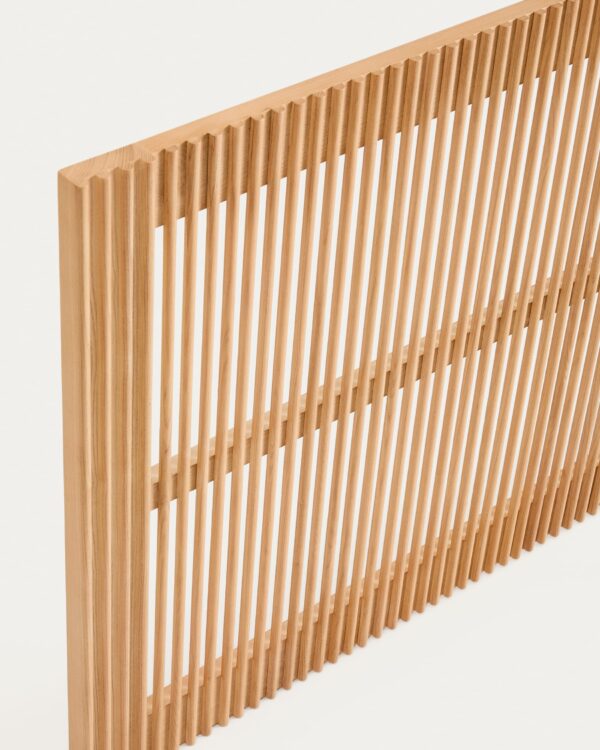 Cabecero Beyla de madera maciza de fresno para cama de hasta 180 cm FSC 100%