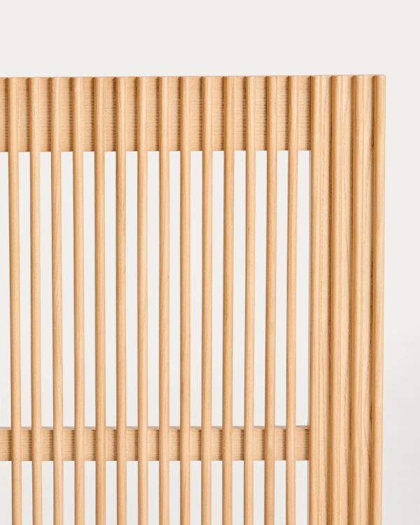 Cabecero Beyla de madera maciza de fresno para cama de hasta 180 cm FSC 100%