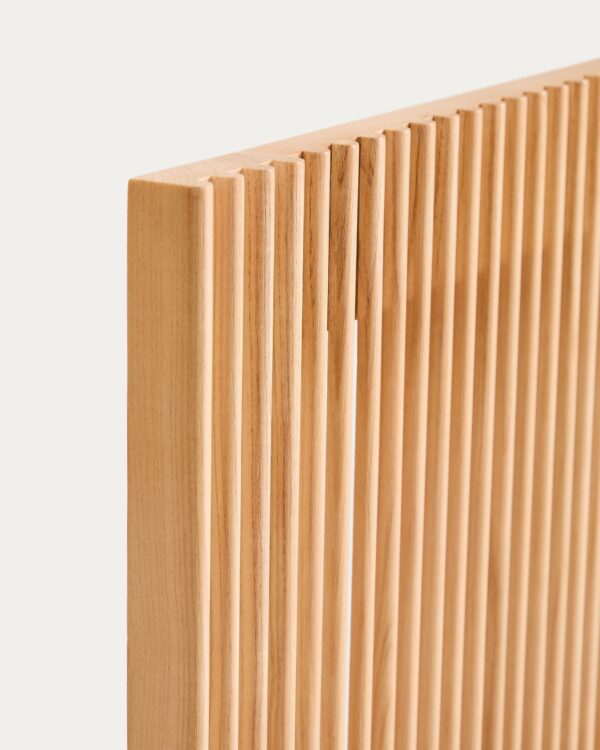 Cabecero Beyla de madera maciza de fresno para cama de hasta 180 cm FSC 100%