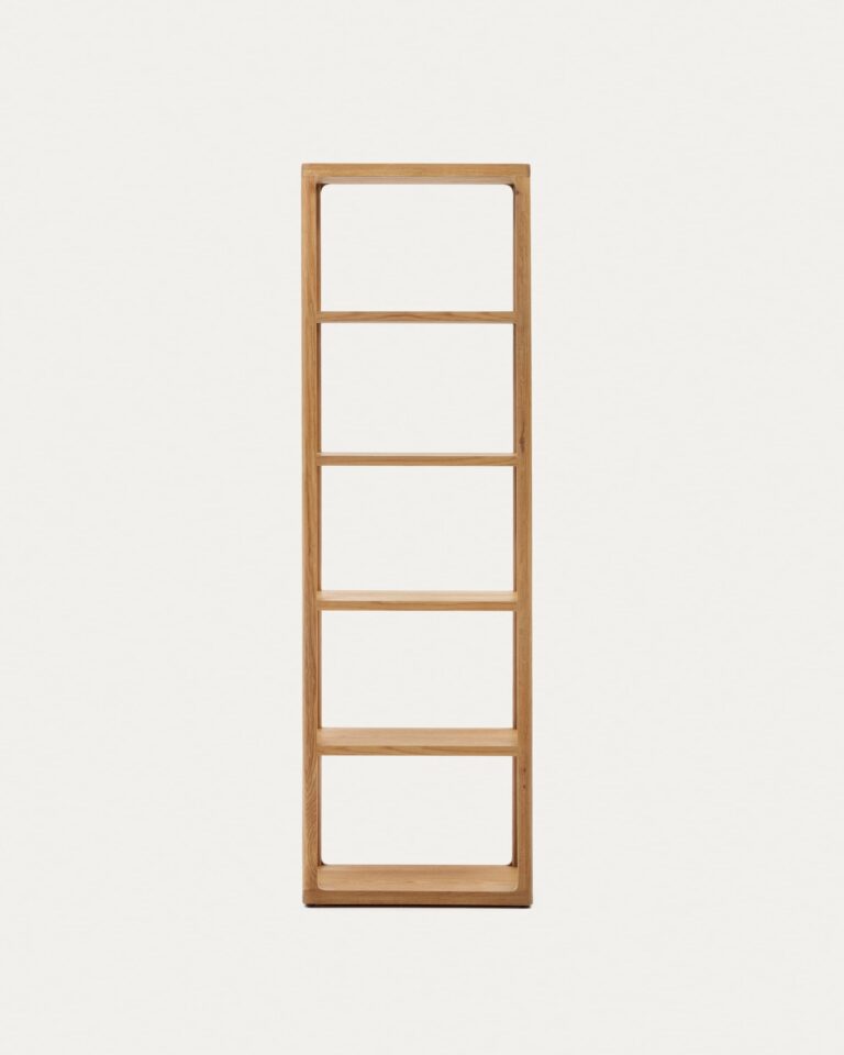 Estantería Maymai con estructura de madera maciza de roble 60 x 193 cm