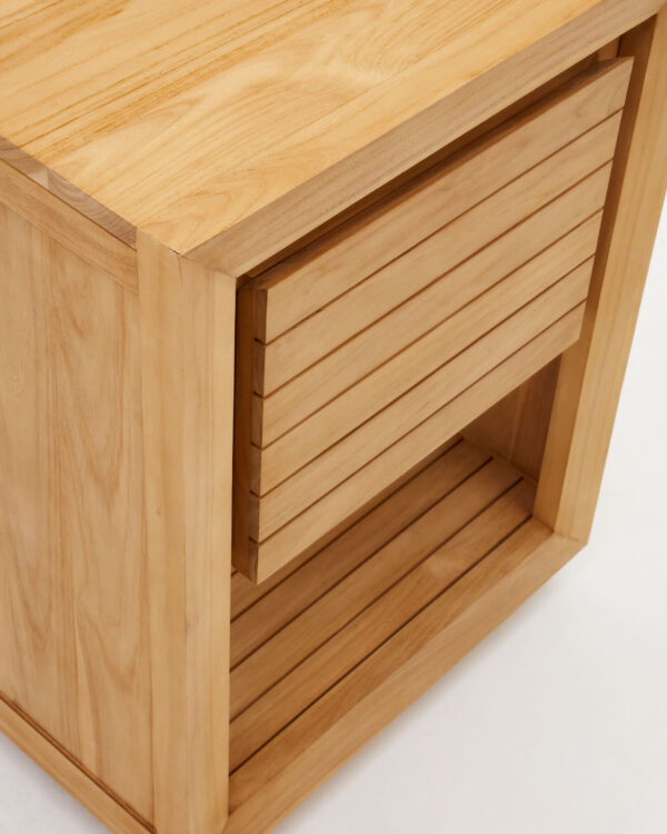 Mueble de baño Saula de madera maciza de teca acabado natural 60 x 45 cm