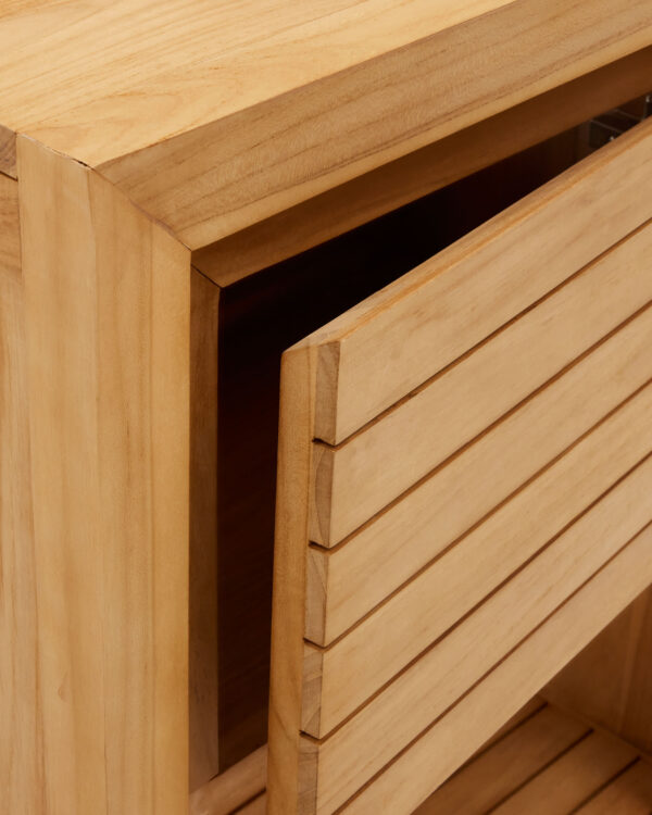 Mueble de baño Saula de madera maciza de teca acabado natural 60 x 45 cm