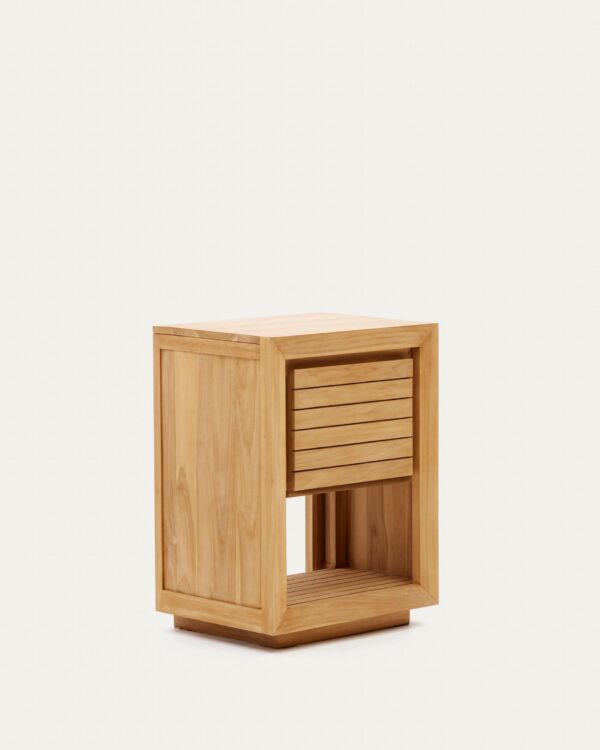 Mueble de baño Saula de madera maciza de teca acabado natural 60 x 45 cm