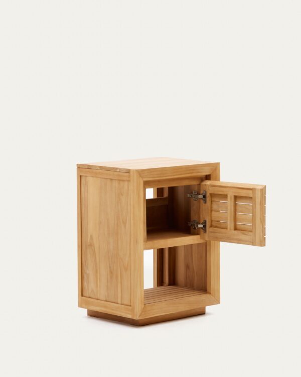 Mueble de baño Saula de madera maciza de teca acabado natural 60 x 45 cm