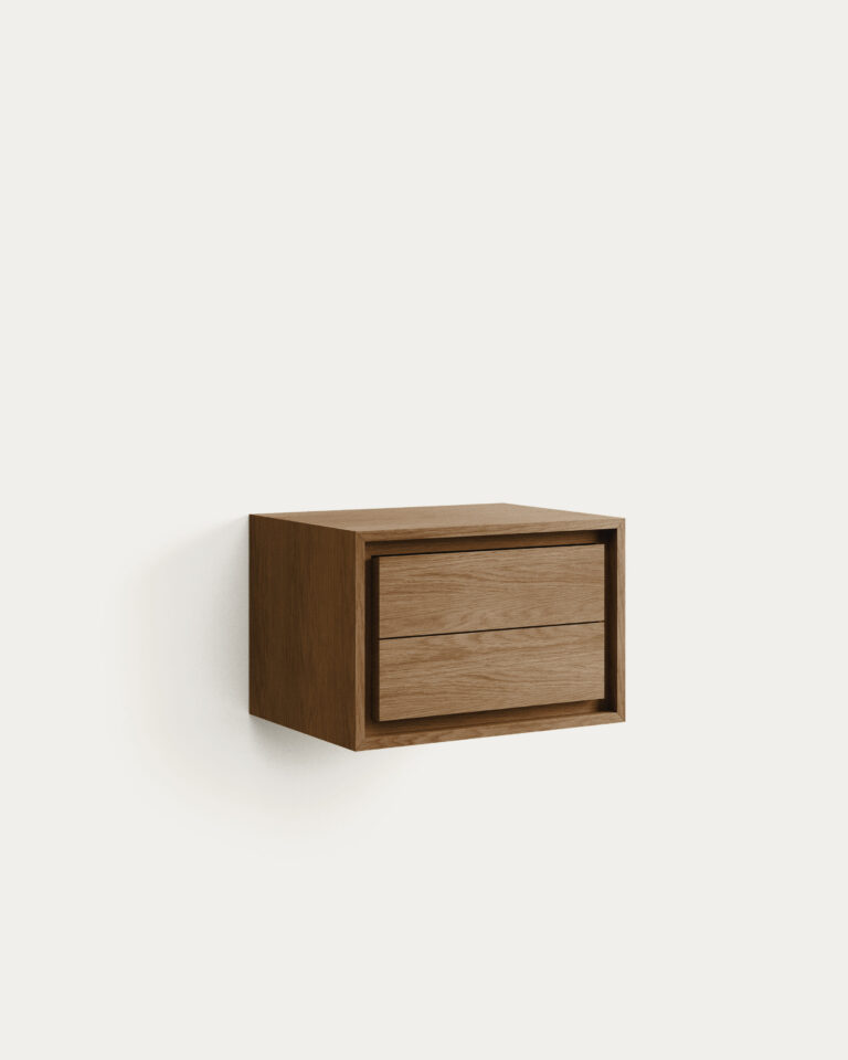 Mueble de baño Kenta de madera maciza de teca con acabado natural 60 x 45 cm