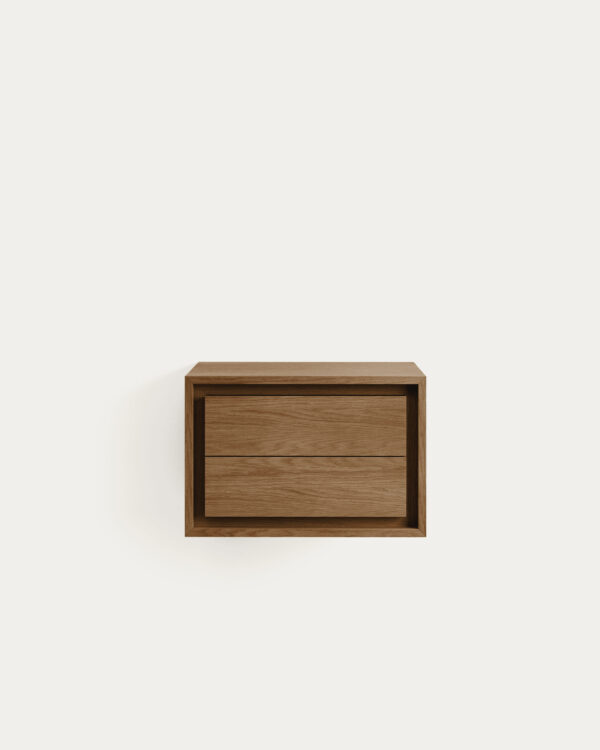 Mueble de baño Kenta de madera maciza de teca con acabado natural 60 x 45 cm