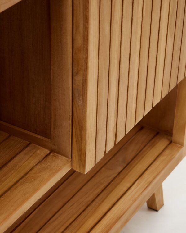 Mueble de baño Kuveni de madera maciza de teca con acabado natural 140 x 50 cm