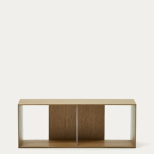 Módulo estantería grande Litto de chapa de roble 101 x 38 cm