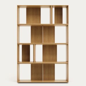 Set Litto de 6 estanterías modulares de chapa de roble 101 x 152 cm
