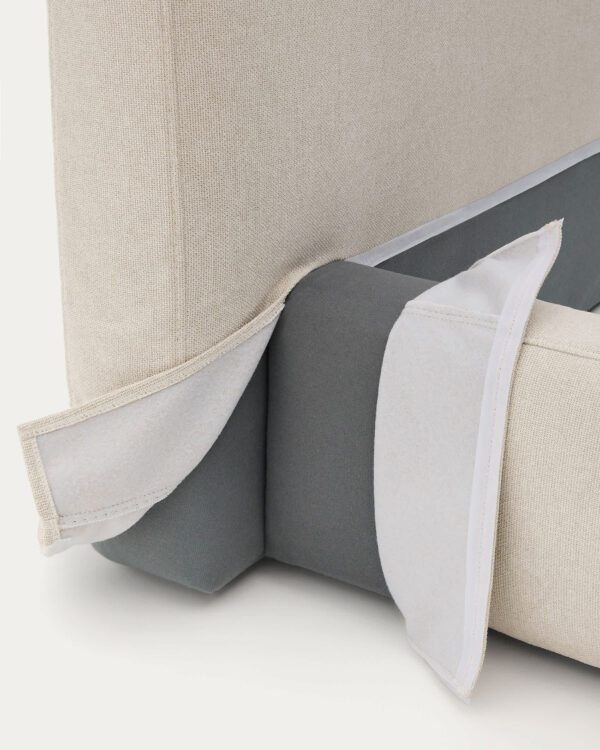Funda para cama Blok beige para colchón de 90 x 200 cm