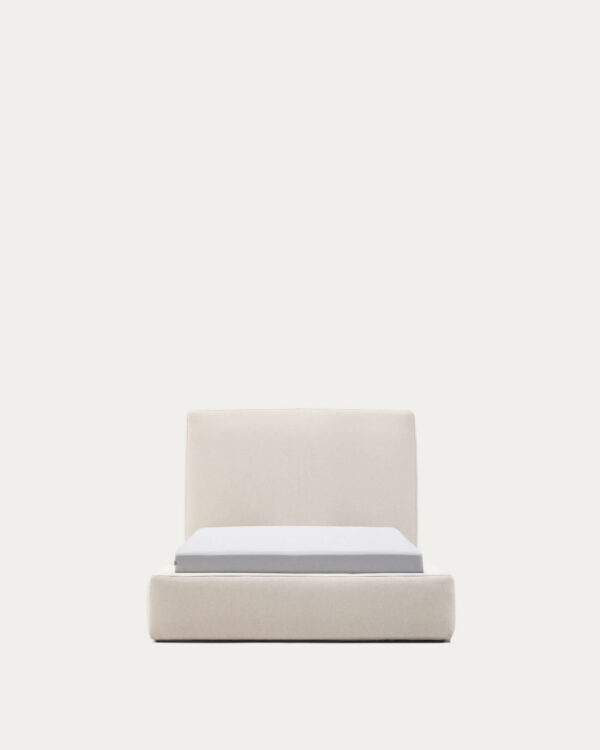 Funda para cama Blok beige para colchón de 90 x 200 cm