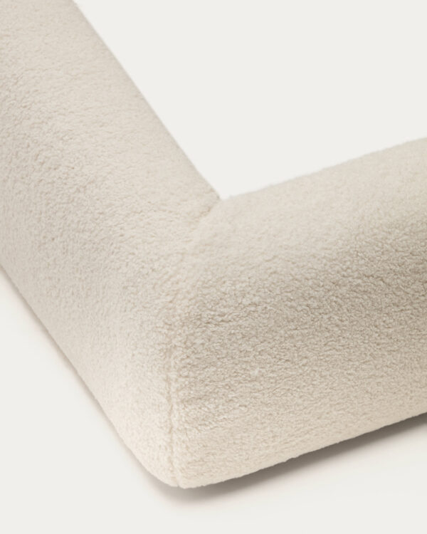 Funda cama Martina de borreguito crudo para colchón de 90 x 200 cm