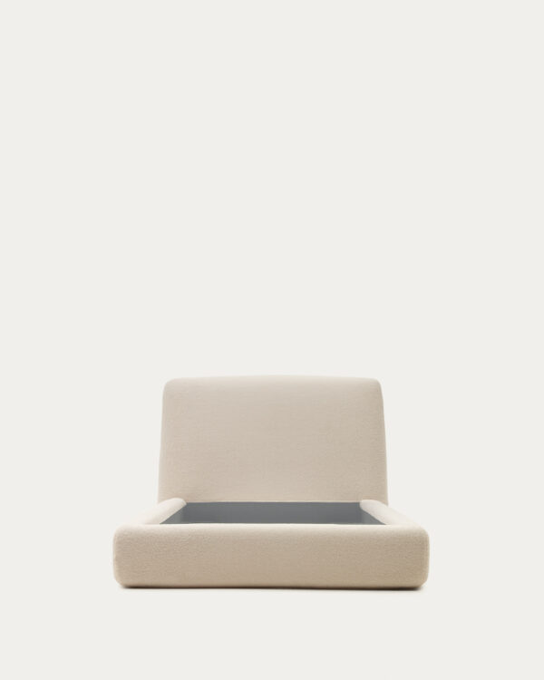 Funda cama Martina de borreguito crudo para colchón de 90 x 200 cm