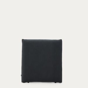 Cabecero desenfundable Jaira de lino y algodón gris antracita para cama de hasta 90 cm FSC
