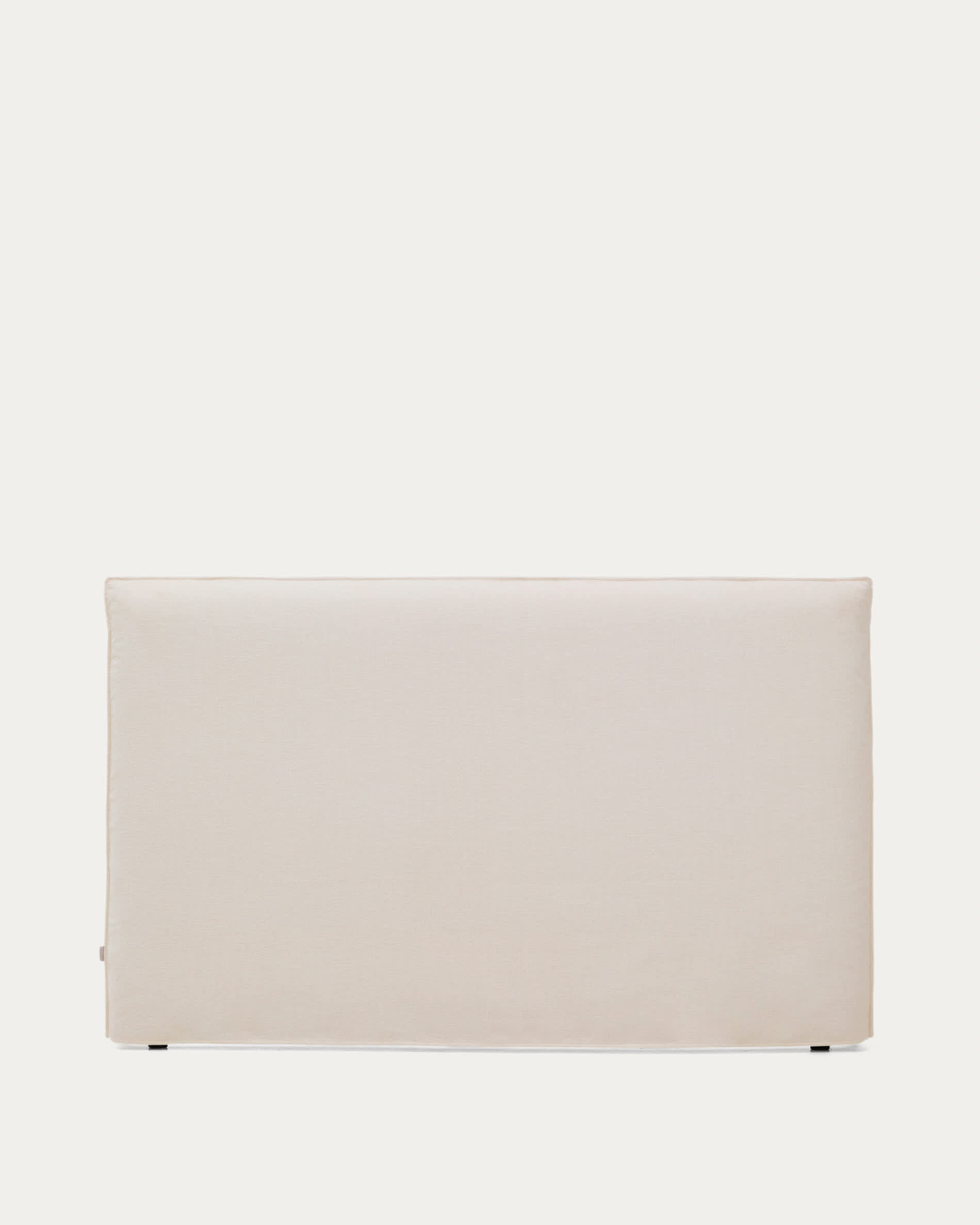 Cabecero desenfundable Jaira de chenilla blanco para cama de hasta 180 cm FSC Mix Credit
